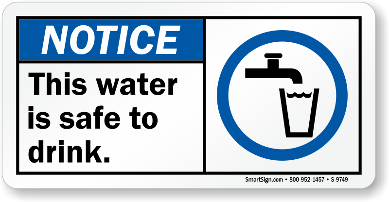 this water is safe to drink