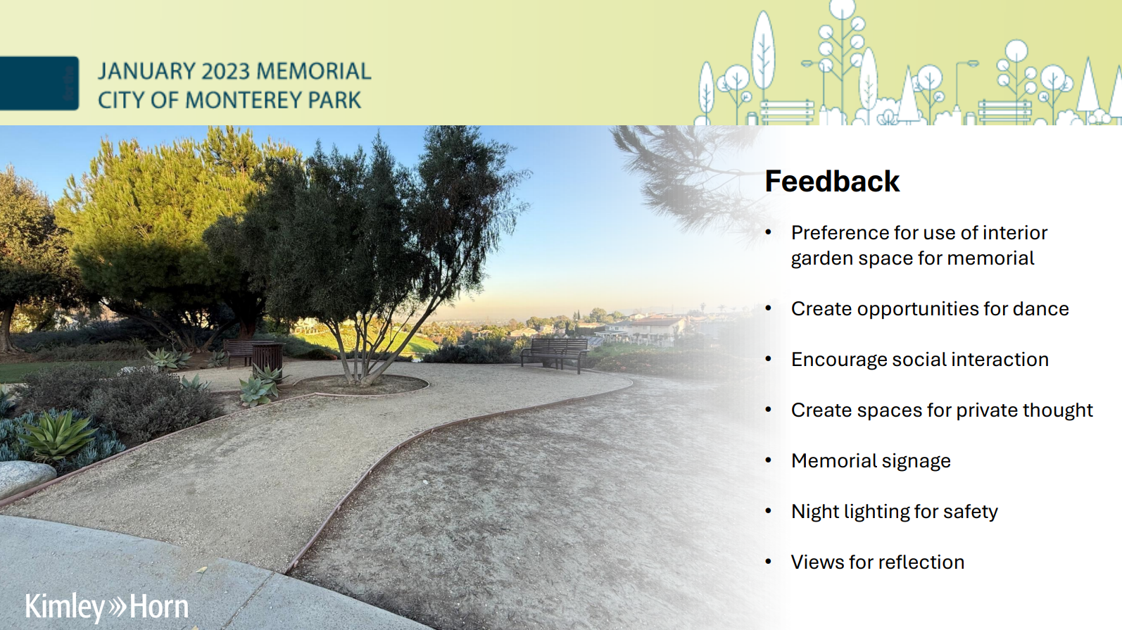 January 21 Memorial Feedback