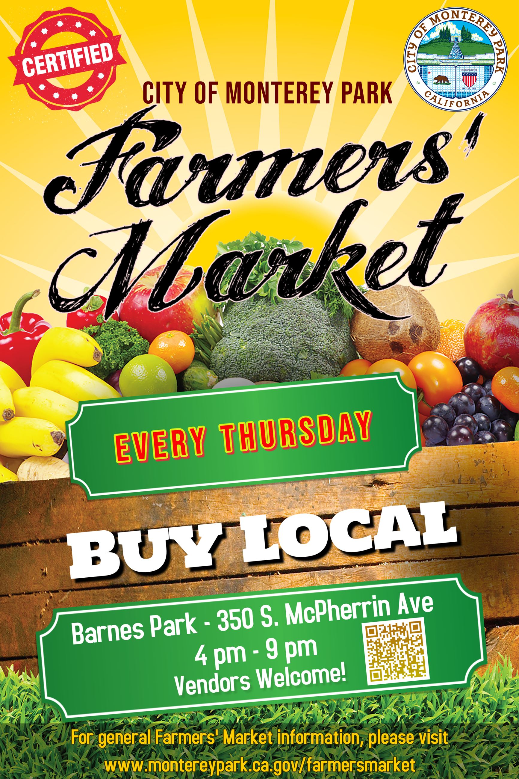 Farmers Market Poster - Buy Local