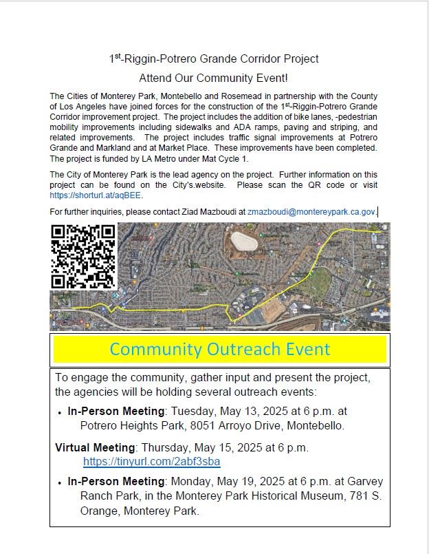 1st-Riggin-Potrero Grande Corridor Project English flyer final_1